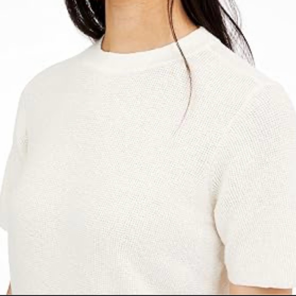 Eileen Fisher Organic Linen Blend Tunic Knit Top Size L - Picture 4 of 10